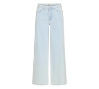 ICHI - Wide Leg Jeans mit hohem Bund im 5-Pocket-Style blau - Gr. - 30