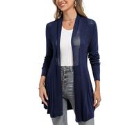 iClosam Cardigan Damen Sommer leichte Lange Strickjacke Vintage Klassisch elegant Strickjacken