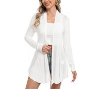 iClosam Strickjacken für Damen Cardigan Damen Sommer Elegant Langarm Unregelmäßiger Saum Jacket Outerwear