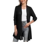 iClosam Strickjacken für Damen Dünne Casual Sommerjacke Langarm Cardigan Strickpullover Outwear Open Front Strickjacke