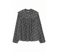 ICode Black Graphic Flower Print Blouse Größe: XS | Blusen Outlet | Damen | Schwarz