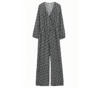 ICode Black Graphic Flower Print Jumpsuit Größe: 38 | Jumpsuits Outlet | Damen | Schwarz