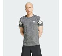 Icon 3-Streifen T-Shirt Black Melange / White L