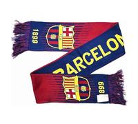 Icon Sports Group Inc. Offizieller Schal mit FC Barcelona-Fußball-Team, doppelseitig., Unisex-Erwachsene, F.C. Barcelona Home Wendeschal Fanschal, Tiefrot/Blau/Gold, Einheitsgröße