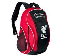 Icon Sports Liverpool Erwachsenen-Rucksack mit Fußballfach, rot/schwarz, Einheitsgröße, Icon Sports Ballrucksack