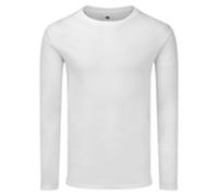 ICONIC 150 CLASSIC LONG SLEEVE T | Langarm T-Shirt für Herren & Damen – Weiches Baumwollshirt, Tear Away Label, Klassischer Schnitt weiß 3XL