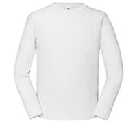 ICONIC 195 RINGSPUN PREMIUM LONG SLEEVE T | Langarm T-Shirt Herren & Damen – 100% Baumwolle, Hochwertig & Bequem, Ideal für Alltag & Druck weiß L