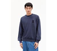 Armedangels Herren-Sweatshirt ICONIC Å EMAAL GMT DYE Relaxed Fit Bio-Baumwolle Blau L