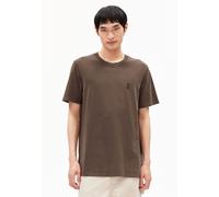 ARMEDANGELS T-Shirt Iconic Å MAARKOS GMT DYE – Heavyweight Bio-Baumwolle Relaxed Fit Braun M
