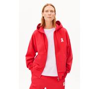 ICONIC Å RIXAMAA SWEATJACKE | 100% Bio-Baumwolle - rot (S)