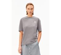 Armedangels Damen Tarjaa Iconic å Embro T-Shirt (Größe L, grau)