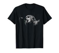 Iconic Photo Moments Liam Gallagher Oasis Cardiff International Arena 2002 T-Shirt - Schwarz, S - Unisex Erwachsene, Musikfans, Oasis-Fans, Nostalgie-Fans