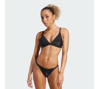 adidas Iconisea Ribbed Padded Triangle Bikini Top, Farbe Schwarz, Größe S