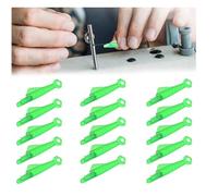 iCovalescent 15 Stück Nadeleinfädler, Kunststoff Nähnadeln Einfädler, Einfacher Einfädle für Nadelöhr Hand fischförmiges Nähen Werkzeug(Grün)