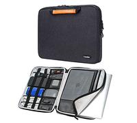 iCozzier 13-13,3 Zoll Griff Elektronisches Zubehör Gurt Laptop Schutzhülle Tasche Schutzhülle für 13" MacBook Air/MacBook Pro/Pro Retina Schutzhülle-Schwarz