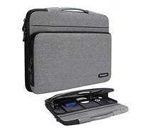 iCozzier 13-13,3 Zoll große Seitentasche Laptop Schutzhülle Aufbewahrungstasche für 13" MacBook Air/MacBook Pro/Notebook-Grau