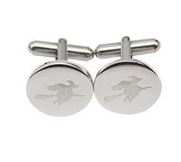 Icufflink Herren Edelstahl Manschettenknöpfe, Silber Hexe Totem Weihnachten Manschettenknöpfe, Tolles Geschenk Classic Shirt Anzug Zubehör Für Business Hochzeit Offizieller Anlaß