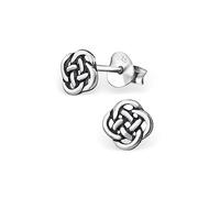 ICYROSE 925 Sterling Silber Infinity Keltischer Knoten Ohrstecker (nickelfrei) Ihre Wahl, 5mm, Sterling Silber, Nicht