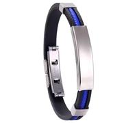 Id Bracelet Men - Custom Engraved Bracelet, Stainless Steel Band, Titanium Steel Identification Jewelry Gift | Personalized Name Engraving Fashion Accessory, Men Daily Wear Outfit, Premium Masculine