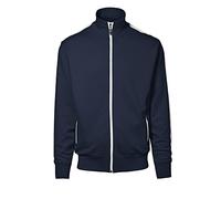 ID Herren Sweatjacke CARDIGAN m. Kontraststreifen (M, navy)
