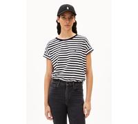 ARMEDANGELS T-Shirt IDAARA Damen Weiß mit Streifen aus Bio-Baumwolle XL