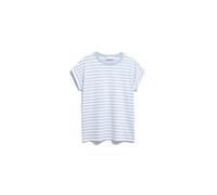ARMEDANGELS - Women's Idaara Stripes - T-Shirt, Gr. XS, grau/weiß (White/SoftBlue)