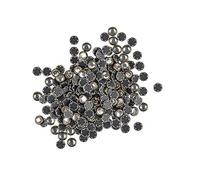 Ideen mit Herz Hot-Fix Glas-Kristalle zum Aufbügeln, Ø 4mm | Strasssteine, Glitzersteine, Hot-Glue, Bügelsteine | Textilgestaltung | 200 Stück (antikgold)