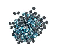 Ideen mit Herz Hot-Fix Glas-Kristalle zum Aufbügeln, Ø 4mm | Strasssteine, Glitzersteine, Hot-Glue, Bügelsteine | Textilgestaltung | 200 Stück (türkis)