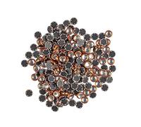 Ideen mit Herz Hot-Fix Glas-Kristalle zum Aufbügeln, Ø 4mm | Strasssteine, Glitzersteine, Hot-Glue, Bügelsteine | Textilgestaltung | 200 Stück (orange)