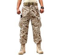 Idopy Herren Military Tactical Casual Camouflage Multi Pocket BDU Cargo Pants Hose, Acu, 36-41