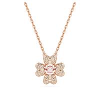 Swarovski Damen Halskette Idyllia mit Glücksklee Anhänger Roségold 5674211