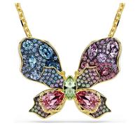 Swarovski Anhänger und Brosche Idyllia, gemischte Größen, Pavé, Schmetterling, mehrfarbig, Kombination aus Metall-Finish, One Size, Kristall, One Size, Kristall, Kristall, Kristall, One Size, Kristall