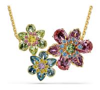 Idyllia Anhänger, Verschiedene Schliffe, Blume, Mehrfarbig, Goldlegierungsschicht OS