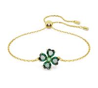 Idyllia Armband, Verschiedene Schliffe, Glücksklee, Grün, Goldlegierungsschicht OS