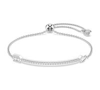 Idyllia Armband, Verschiedene Schliffe, Pfeil, Weiß, Rhodiniert OS