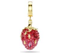 Idyllia Charm, Verschiedene Schliffe, Erdbeere, Rot, 18K Goldbeschichtet OS