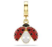 Idyllia Charm, Verschiedene Schliffe, Marienkäfer, Rot, 18K Goldbeschichtet OS