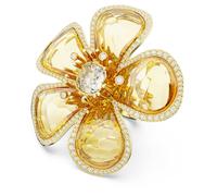 Idyllia Cocktailring, Blume, Gelb, Goldlegierungsschicht 50