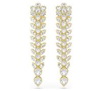 Idyllia Drop-Ohrhänger, Verschiedene Schliffe, Lang, Weiß, Goldlegierungsschicht OS