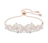 Idyllia Lilia Armband, Schmetterling, Weiß, Roségold-Legierungsschicht OS