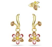 Idyllia Ohrringe, Set (3), Verschiedene Schliffe, Blume, Mehrfarbig, Goldlegierungsschicht OS