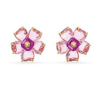 Idyllia Ohrstecker, Blume, Rosa, Goldlegierungsschicht OS