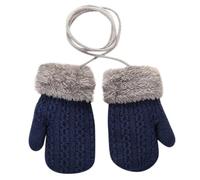 iEasey Kinder Winter Handschuhe für Baby 6-36 Monate Niedlich Kleinkind Plüsch Fäustlinge auf Schnur Dicke Warm Wolle Strickhandschuhe Kinder Schnee Handschuhe Baby Mädchen Jungen Geschenk