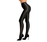 iEFiEL Topmodisch Damen glänzende Strumpfhose Blickdichte Silk Strumpfhosen Tanzstrumpfhose 70den Strümpfe Frauen Shaping Socken Öl Socken Shiny gr. M-XL Schwarz B Einheitsgröße