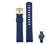 IENYU Uhrenarmband für Omega Seamaster 300 Universe 007, gebogenes Ende, flüssiges Gummi-Silikon-Armband, 20 mm, 21 mm, 22 mm, weiches Ersatzarmband für Herren, 21 mm, Azetat, Kein Edelstein