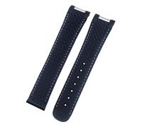 IENYU Uhrenarmband für Omega Seamaster Watch AT150 Aqua Terra 150 FKM, weiches Armband, Faltschließe, 20 mm / 21 mm, 21 mm