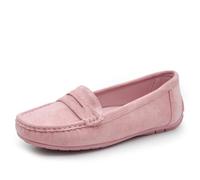 IF Fashion Schuhe Mokassins Slip On Loafers Weich Damen mit Strass Pietri Wildleder 7137, 245 Babyrosa, 36 EU