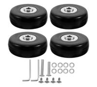 ifundom 1 Set Ersatzrollen für Koffer, 50 mm Inline-Rollen für den Außenbereich mit Lagern, Achsen, Schraubenschlüsseln und Reparaturset für Trolleys