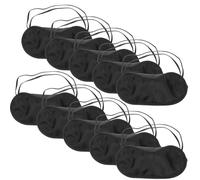 ifundom 10 Stück Einweg Schlafaugenmasken aus Leichtem Atmungsaktivem Material Komfortable Augenklappen für Reise und Entspannung Vollständig Lichtundurchlässig Angenehm der Haut zum