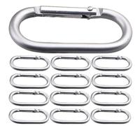 ifundom 15 Stück Teiliges Aluminiumlegierung Karabinerhaken Rucksack schnallen Outdoor Metallverschlüsse für Schlüssel Wasserflaschen und Taschen Robust Langlebig Vielseitig Einsetzbar